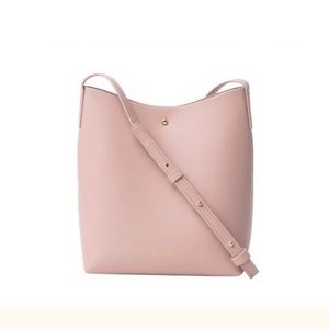 Anthropologie x Samara The Medium Shoulder Bag in Peony Pink Vegan Leather